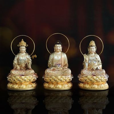Bộ Tượng Tây Phương Tam Thánh Ngồi, Bằng Đồng